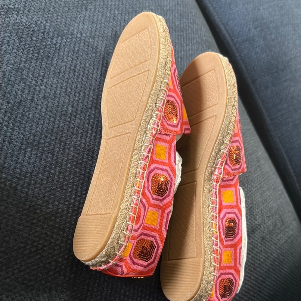 Tory Burch Pink Patterned Espadrilles - Picture 3 of 3